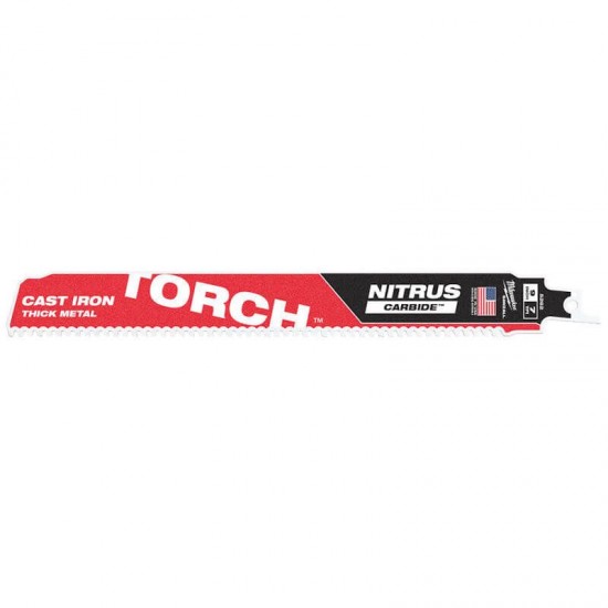 Milwaukee 230mm x 7tpi Metal TORCH Nitrus Carbide Sawzall Blade