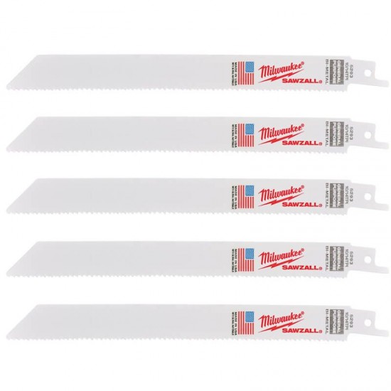 Milwaukee 200mm x 10/14tpi Wood / Metal / Plastic Universal Sawzall Blades