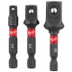 Milwaukee 3 Piece ShockWave Impact Duty Adaptor Set
