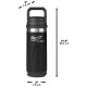 Milwaukee 710ml PackOut Insulated Bottle - Black 