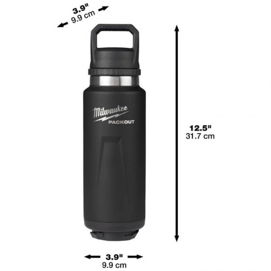 Milwaukee 1065ml PackOut Insulated Bottle - Black