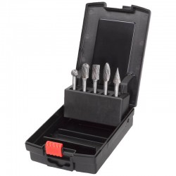 Milwaukee 5 Piece 6mm x 12.7mm Carbide Burr Set