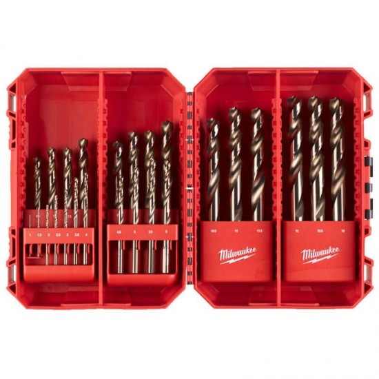 Milwaukee 25 Piece Red Cobalt Metal Drill Bit Set