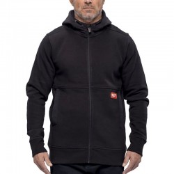 Milwaukee Black GridIron Full Zip Hoodie