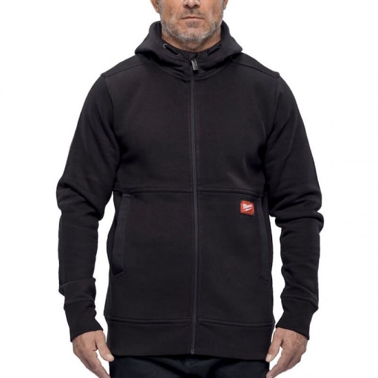 Milwaukee Black GridIron Full Zip Hoodie