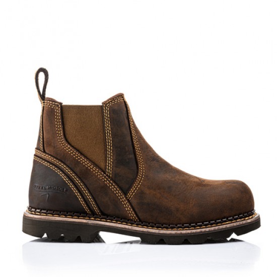 Buckler Safety Dealer Boot - Crazy Horse Brown