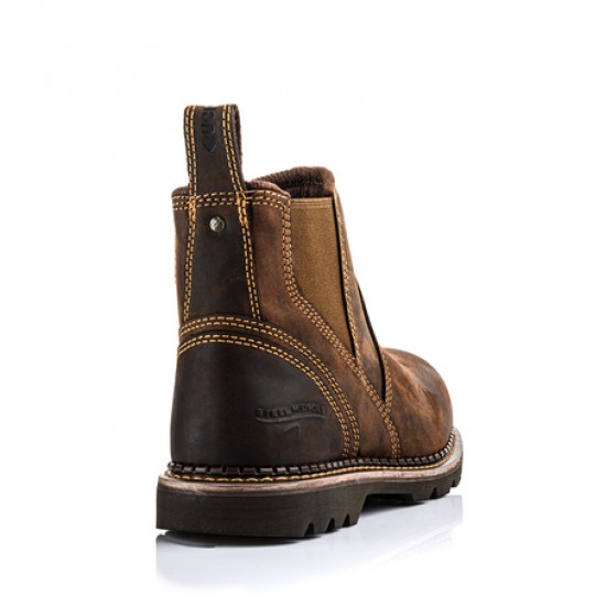 Buckler Safety Dealer Boot - Crazy Horse Brown