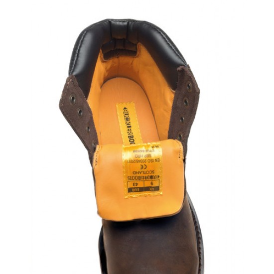 Buckler Safety Lace Up Boot - Crazy Horse Brown