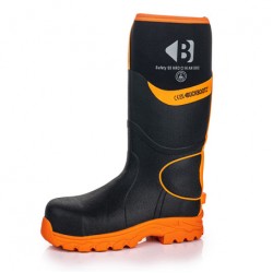 Buckler Safety Buckbootz Welly - Black & Orange