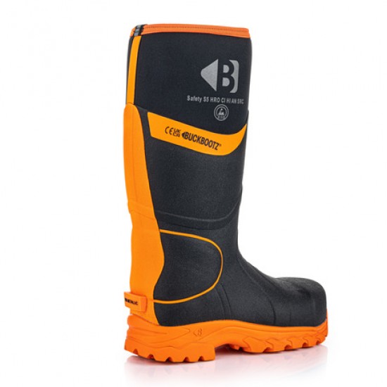 Buckler Safety Buckbootz Welly - Black & Orange