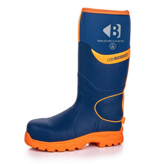 Buckler Safety Buckbootz Welly - Blue & Orange