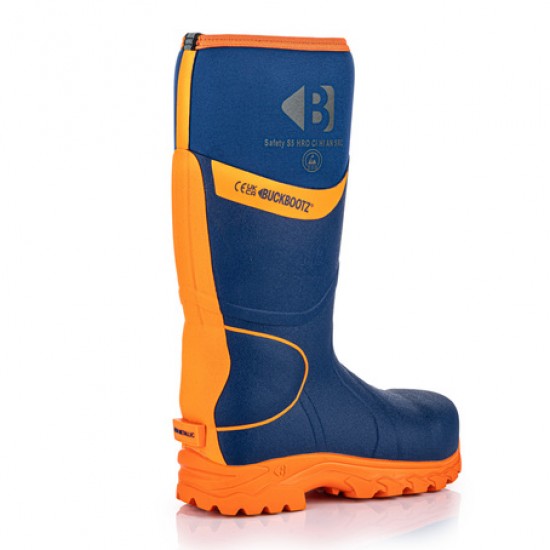 Buckler Safety Buckbootz Welly - Blue & Orange