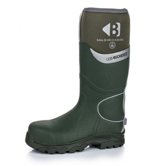 Buckler Safety Buckbootz Welly - Green
