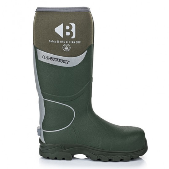 Buckler Safety Buckbootz Welly - Green
