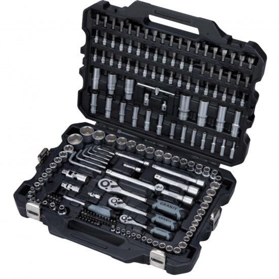 Granit Black Edition 181PCS, 1/4", 3/8", 1/2" Socket Wrench Set
