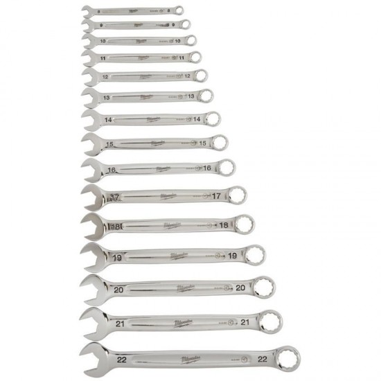 Milwaukee 15PC Metric Combination Spanner Set