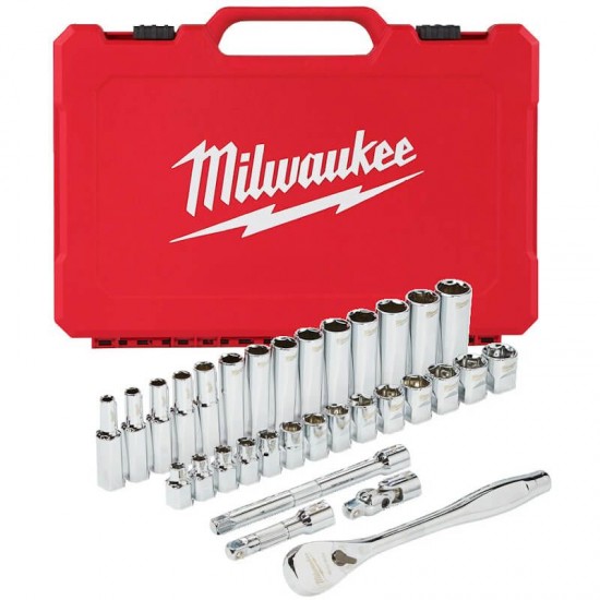 Milwaukee 32PC 3/8" Drive Metric Ratchet & Socket Set