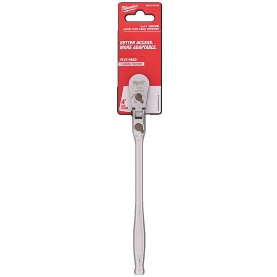 Milwaukee 1/4" Drive Long Flex Head Ratchet