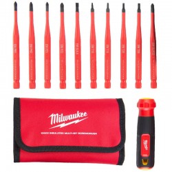 Milwaukee 10-in-1 Insulated Multi-Bit Screwdriver Set