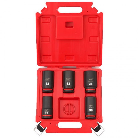 Milwaukee 5 Piece ShockWave Impact Duty 3/4" Drive Deep Impact Socket Set