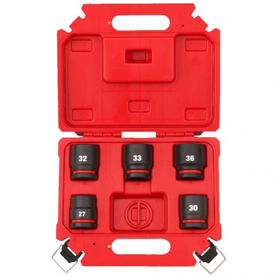 Milwaukee 5 Piece ShockWave Impact Duty 1" Drive Impact Socket Set