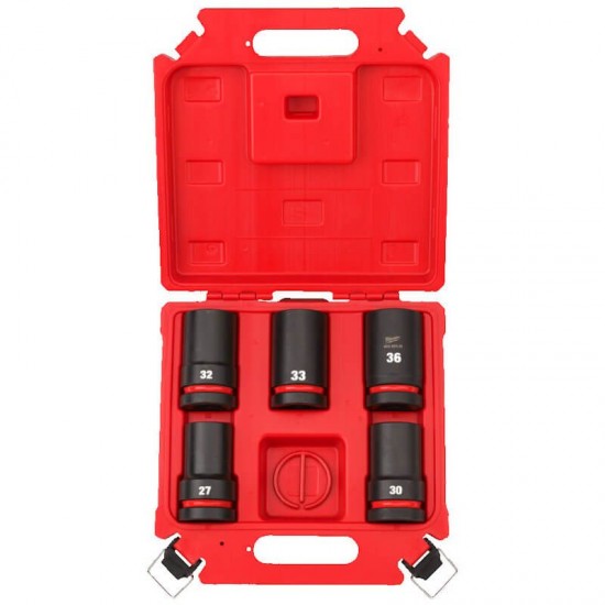 Milwaukee 5 Piece ShockWave Impact Duty 1" Drive Deep Impact Socket Set