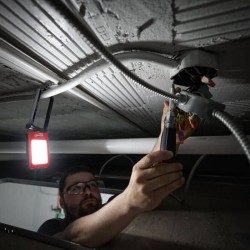 Milwaukee TrueView Internal USB Rechargeable Folding Flood Light Torch