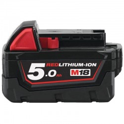 Milwaukee M18B5 M18 5.0Ah Red Lithium-Ion Battery