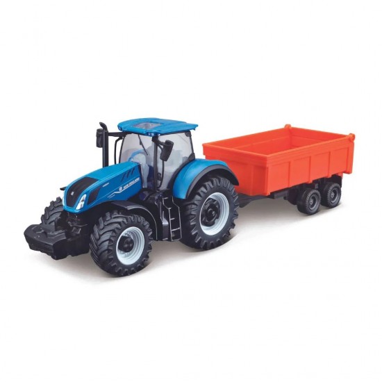 Bburago New Holland T7.315 with tipping trailer