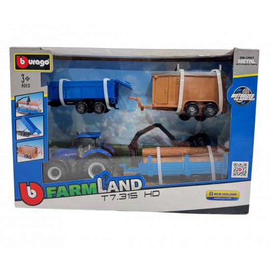 Bburago New Holland T7.315 playset